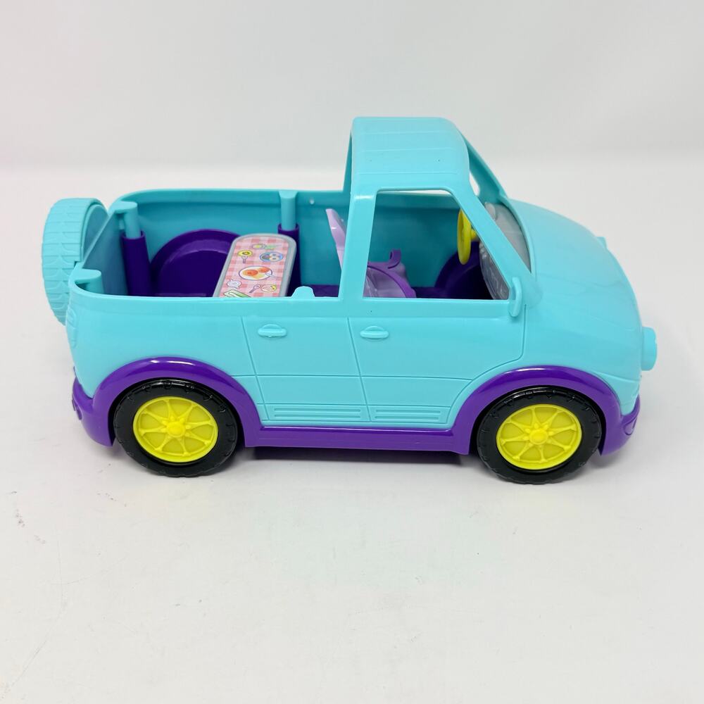 Polly Pocket Blue‎ Purple Jeep SUV Car Vehicle Toy 2260 Vintage Mini Doll